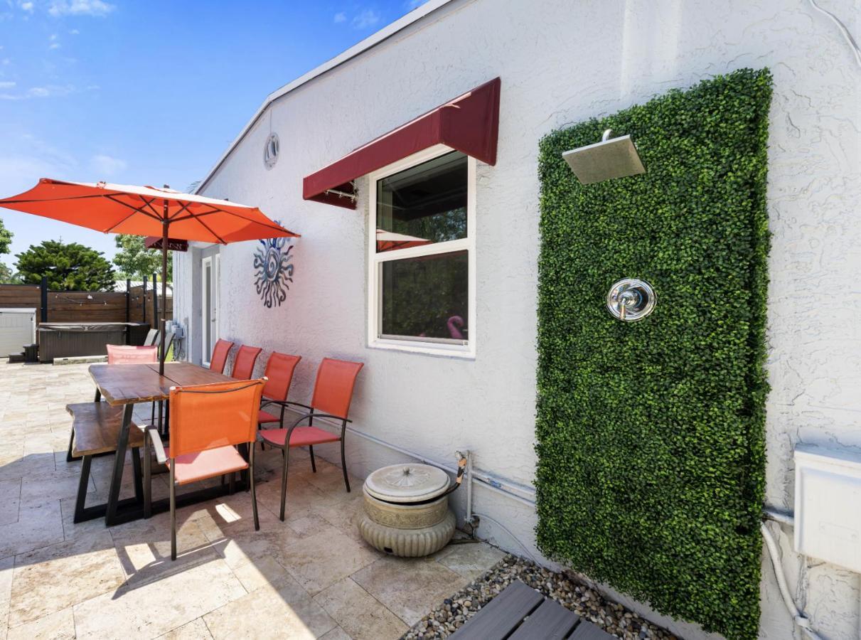 Palms Retreat! Giant Heated Pool-Hottub-Firepit-5Min2Beach-Pets-Ev Chgr Fort Lauderdale Exterior foto